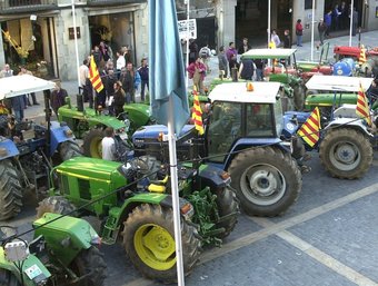 Els tractors ja van prendre la Riera de Mataró, l'any 2003, quan demanaven la preservació de les Cinc Sènies. Q.P