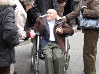 Llàtzer Escarceller, al funeral de Pepe Rubianes, el 2 de març del 2009 ACN