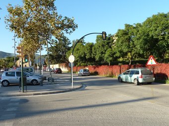 Cruïlla del municipi d'Alella on dilluns va ser atropellada l'agent. G.A