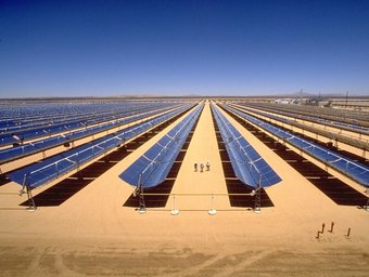 Planta d'energia solar tèrmica per concentració en funcionament al desert de Mohave, a Califòrnia, similar a la que es vol construir a Borges Blanques ARXIU