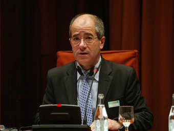 Bourquin al Parlament de Catalunya al març passat quan va intervenir -en francès- per defensar les corrides.  J. RAMOS