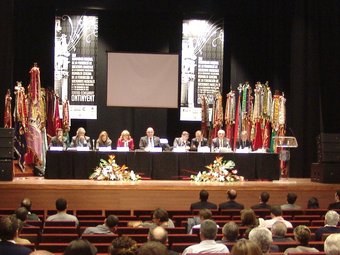 L'alcaldessa ha inaugurat la 42 assemblea general de la FSMCV al Teatre Echegaray. C.QUILEZ