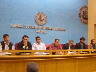 D'esquerra a dreta: Roig, Pujol, Paladella, Castillo, Pallarés, Forcadell i Perelló. L.M
