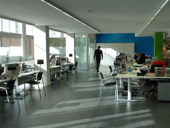 La nova oficina del SOC, situada a Premià de Mar, en una imatge d'ahir. G.A
