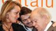 Helena Rakosnic, Oriol Pujol i el seu pare, Jordi Pujol, celebren els resultats de la federació ANDREU PUIG