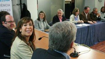 Sánchez-Camacho ahir en la primera reunió del seu grup parlamentari REDACCIÓ