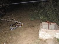 El lloc on va ser trobat mort Esteve Muret, suposadament mort a cops de pedra. ACN