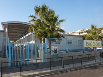 L'escola Els Alocs de Vilassar de Mar instal·lada en mòduls prefabricats. LLUÍS ARCAL