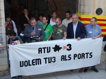 Protesta exigint la recepció de TV3 el passat 7 de juny MORELLA.NET