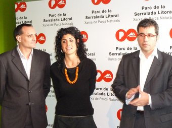 D'esquerra a dreta, Cortés, Pac i Francisco, en la presentació d'ahir a Alella. G.A