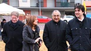 Joaquim Nadal ahir a Palafrugell, amb l'alcalde de la localitat, Sergi Sabrià ACN