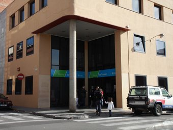 L'oficina del servei d'ocupació de la Generalitat a Sabadell, ahir al migdia E.A