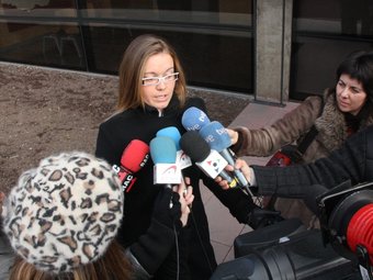 Núria Masó la lletrada de Pere Puig manté que el mòbil del crim va ser econòmic. ACN