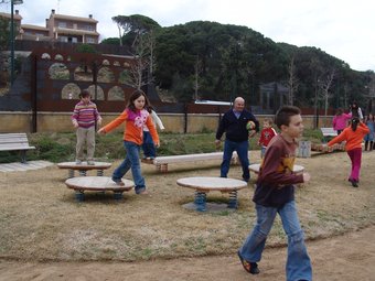 El Parc Francesc Macià de Malgrat de Mar atrau milers d'infants de fora de la població. T.M