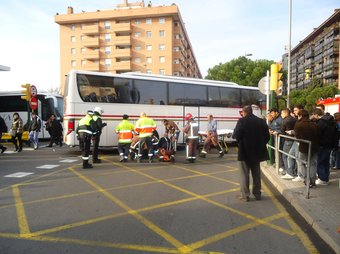 L'accident va tenir lloc a l'avinguda Roma, just davant de l'estació d'autobusos. G. P