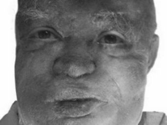 Imatge de la cara reconstituida d'una de les víctimes.