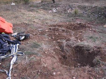 Els acusats van enterrar el cadàver en una finca situada a 1,6 km de Corbera ACN