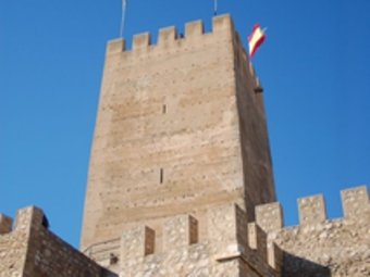 Imatge de la Torre de l'Homenatge del castell. B.S