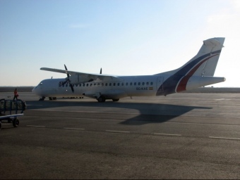 Un avio de Pyrenair a l'aerport de Lleida-Alguaire. ACN