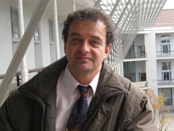 L'escriptor Alfred Bosch , a la facultat d'Humanitats de la Pompeu Fabra M.F