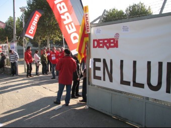 Protesta dels treballadors de Derbi, el març de l'any passat, a Martorelles ACN