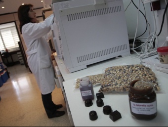 Els laboratoris de La Morella Nuts investiguen en pro de l'alimentació funcional.  JOSÉ CARLOS LEÓN