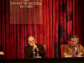 Ramon Amigó i Xavier Garcia, fotografiats divendres al Centre de Lectura. J.C. LEÓN