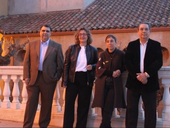 Els candidats Josep Botey, Mari Angeles Montoya, Emma Peiró i Joan Castan g.a.