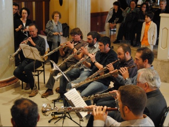 Una imatge del concert de tenores en homenatge a Gispert. BIEL CASTELLÓ