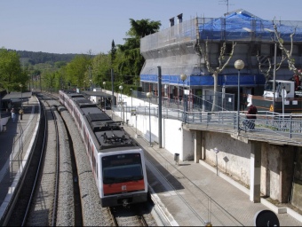 L'estació de Sant Quirze del Vallès. EL PUNT