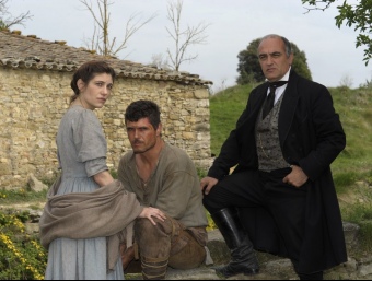 El trio protagonista: Marina Gatell (Marta), Ernest Villegas (Marta) i Francesc Orella (Sebastià). TV3