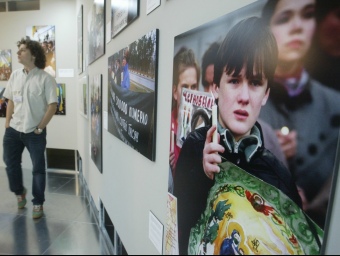 Una imatge de l'exposició sobre Txernòbil que ja es va poder veure a Barcelona ara fa cinc anys. ANDREU PUIG