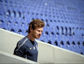 André Villas-Boas ahir en l'entrenament del Porto. /  EFE