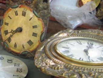 Diversos rellotges exposats en una edició anterior de la fira.  SORTIM