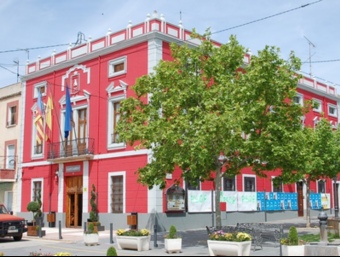 Imatge de la façana principal de l'Ajuntament de Beneixama. B.SILVESTRE