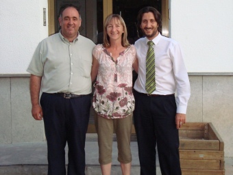 Ivan Faccia (ERC), Montserrat Carreras (CIU) i Antoni Martínez (ICV). 