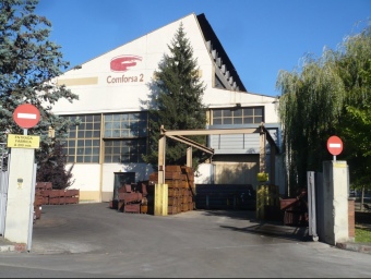 La façana de l'empresa metal·lúrgica de Ripoll J .CASAS