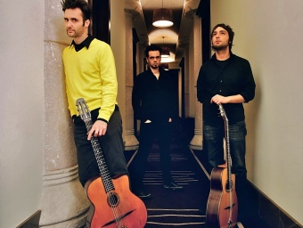 El Biel Ballester Trio en una imatge promocional. 