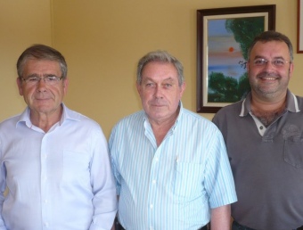 D'esquerra a dreta: Rufino Guirado, Vicenç Cebrià i Joaquim Esteva. A.V