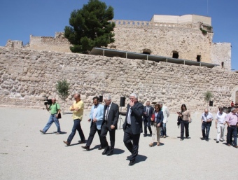 El conseller de Cultura va inaugurar ahir les últimes obres de restauració de la fortificació templera. ACN