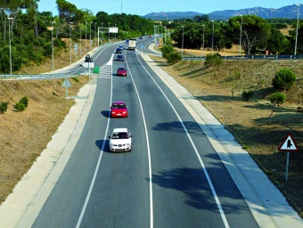 Desdoblament de la carretera de Vidreres a Platja d'Aro, fet pel sistema de “peatge a l'ombra