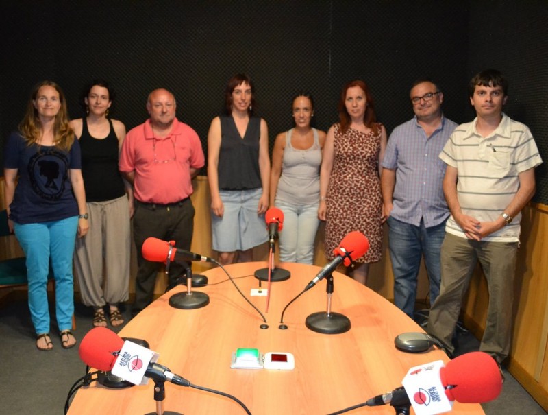 Darrera reunió de la xarxa d'emissores amb l'alcaldessa d'Aldaia. ARXIU