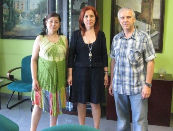L'alcaldessa d'Aldaia rep dos membres de l'Associació de Famílies nombroses. CEDIDA