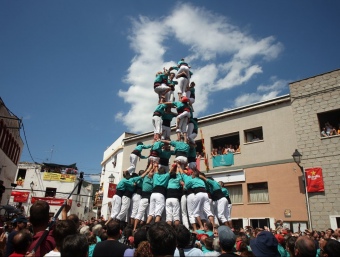 Els Castellers de Vilafranca en la diada de la Bisbal de l'any passat. ORIOL DURAN