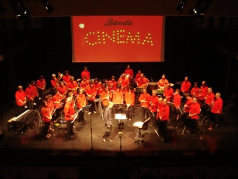 Una imatge del concert de la Girona Banda Band, a Fornells de la Selva. D.C