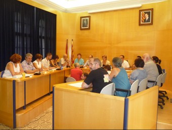 Imatge d'arxiu d'una sessió plenària celebrada a l'Ajuntament de Malgrat de Mar T.M
