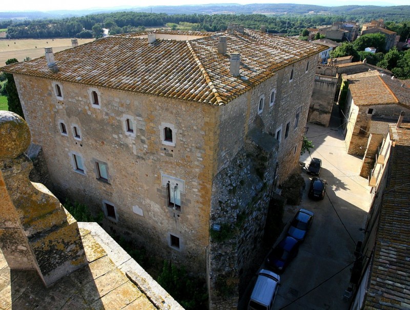Una imatge del castell de Sant Mori, vist des del campanar de l'església. M.LLADÓ