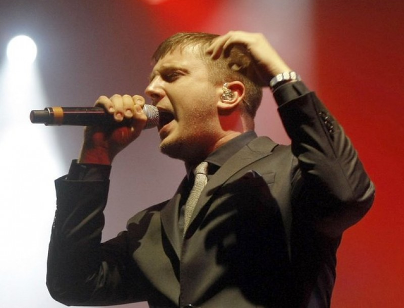El cantant del grup britànic Plan B, Benjamin Paul Drew, durant el seu concert a Benicàssim.  EFE