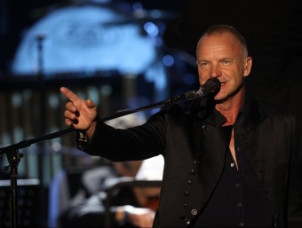 Sting durant l'actuació l'any passat al festival de Cap Roig ARXIU