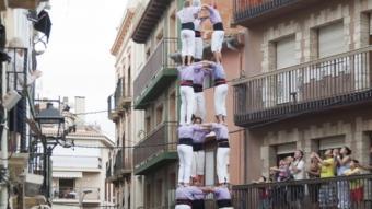 Quatre de nou dels Castellers de Vilafranca. TJERK VAN DER MEULEN